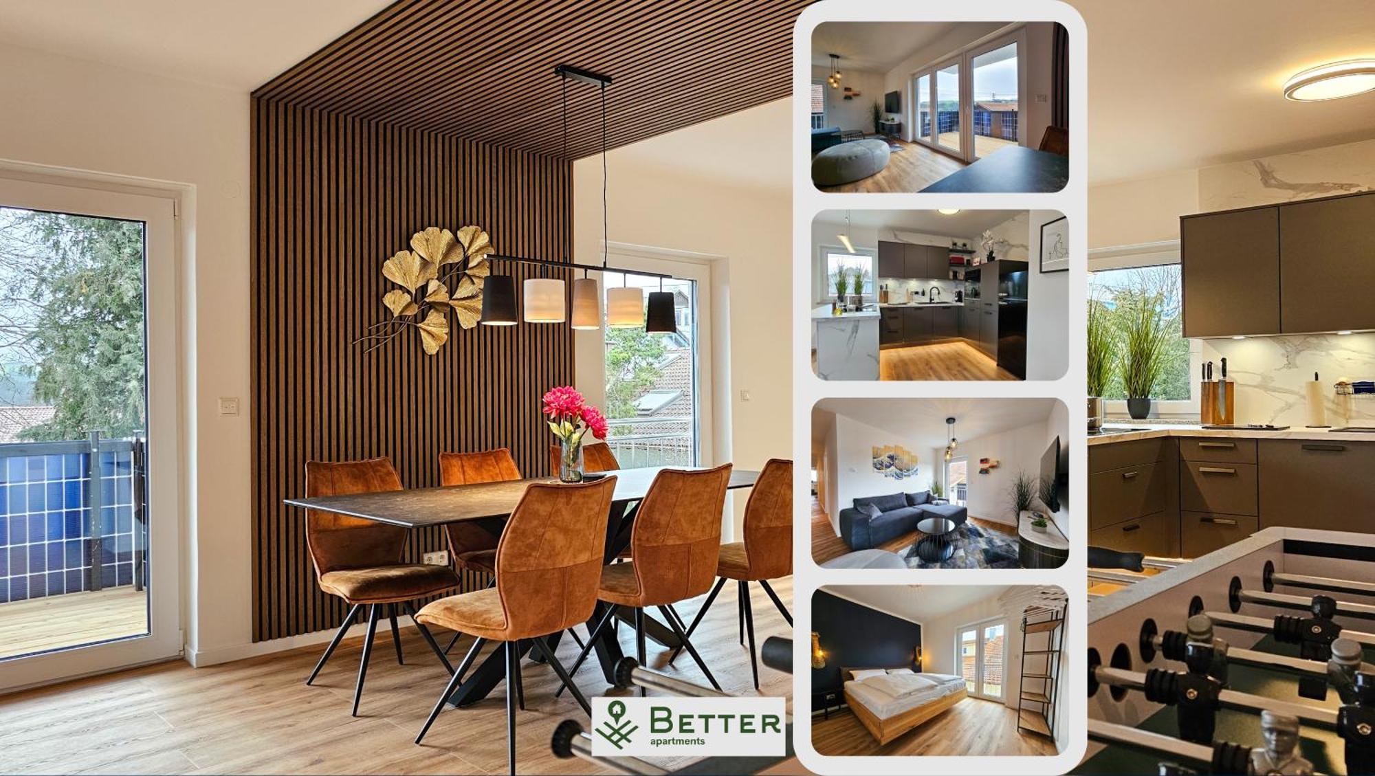 Better L Modern Apartment L Tischkicker Altusried Экстерьер фото